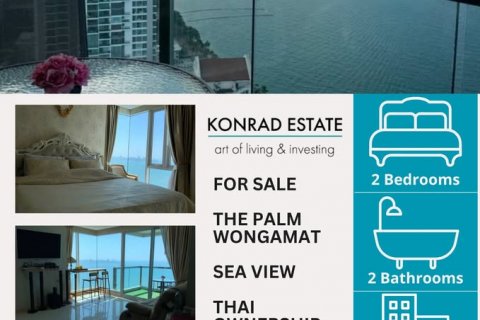 Condominio de 2 dormitorios en Pattaya, Tailandia № 130225
