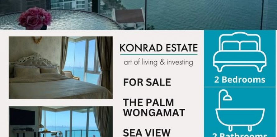 Condominio de 2 dormitorios en Pattaya, Tailandia № 130225