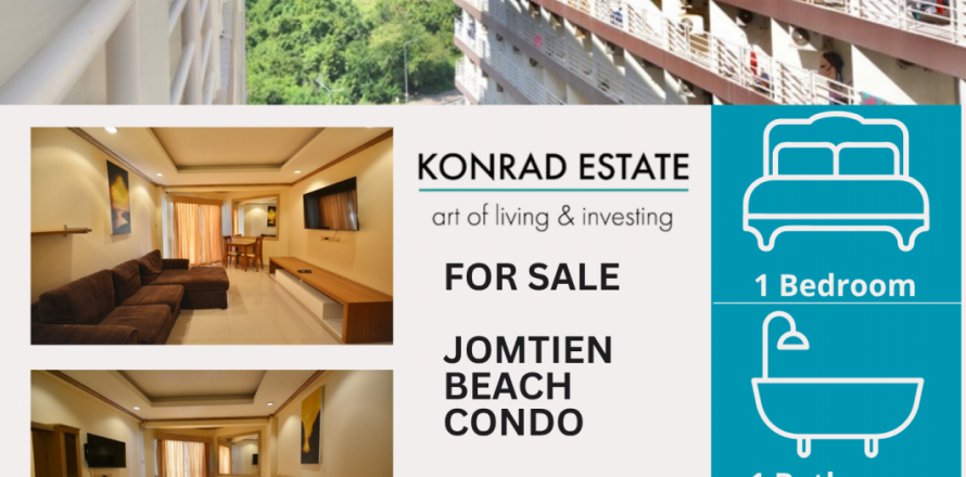 Condominio de 1 dormitorio en Pattaya, Tailandia № 130008