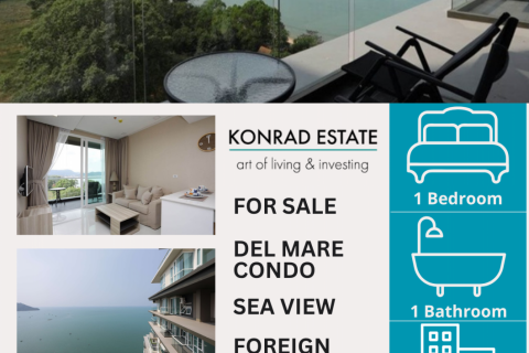 คอนโดมิเนียมในพัทยา, ประเทศไทย, 1 ห้องนอน ใน Del Mare № 129993