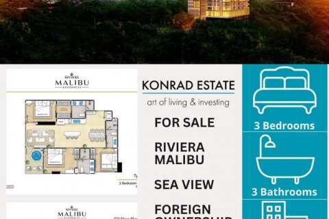 Condo in Pattaya, Thailand, 3 bedrooms № 133143