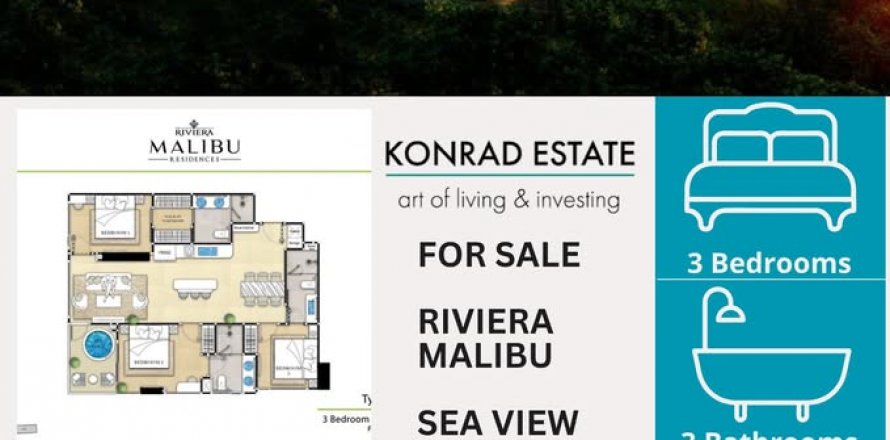 Condominio de 3 dormitorios en Pattaya, Tailandia № 133143