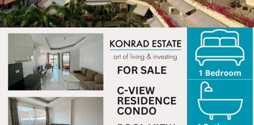 Eigentumswohnung in Pattaya, Thailand, 1 Schlafzimmer № 126917