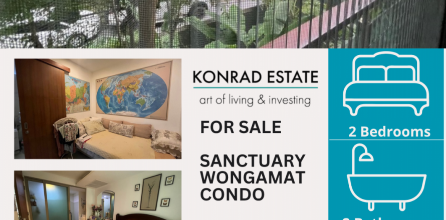 Condominio de 2 dormitorios en Pattaya, Tailandia № 130108
