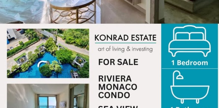 Condominio de 1 dormitorio en Pattaya, Tailandia № 130094