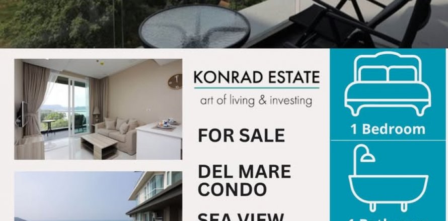 Condominio de 1 dormitorio en Pattaya, Tailandia № 130590