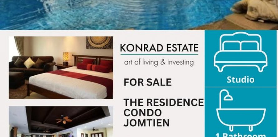 Estudio en el condominio en Pattaya, Tailandia № 130229