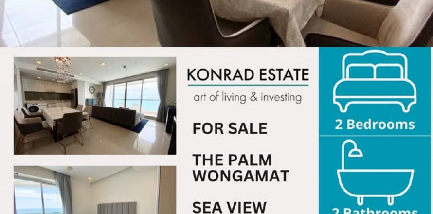 Condominio de 2 dormitorios en Pattaya, Tailandia № 130226