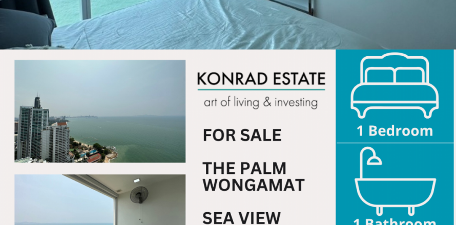 Eigentumswohnung in Pattaya, Thailand, 1 Schlafzimmer  № 126789
