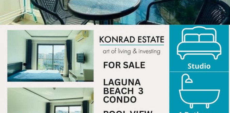 Estudio en el condominio en Pattaya, Tailandia en Laguna Beach Resort № 130011