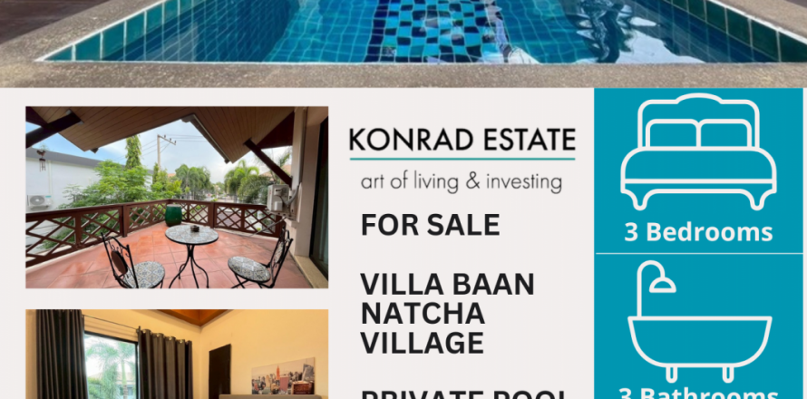 Chalet de 3 dormitorios en Pattaya, Tailandia № 126788