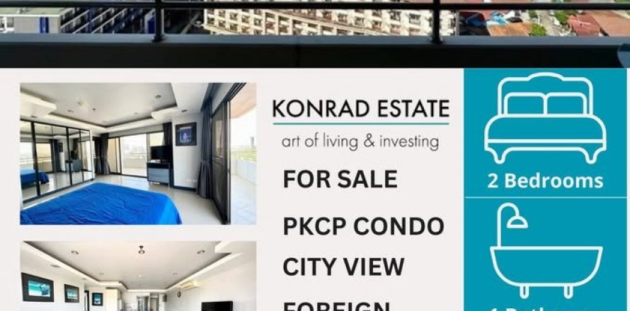 Condominio de 2 dormitorios en Pattaya, Tailandia № 133091