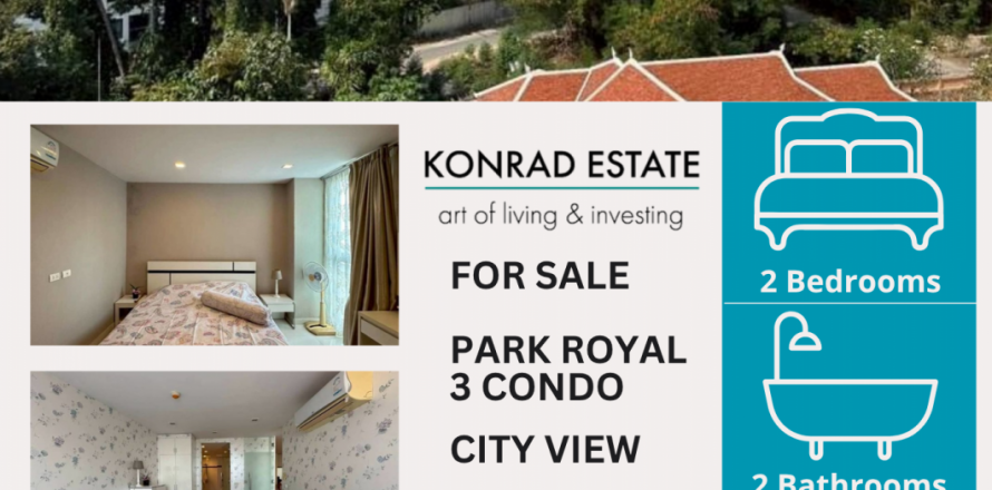 Condominio de 2 dormitorios en Pattaya, Tailandia № 130062