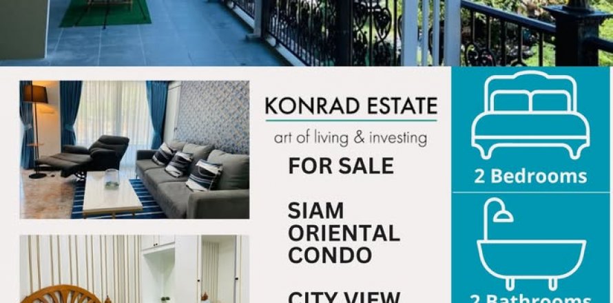 Eigentumswohnung in Pattaya, Thailand, 2 Schlafzimmer  № 133168