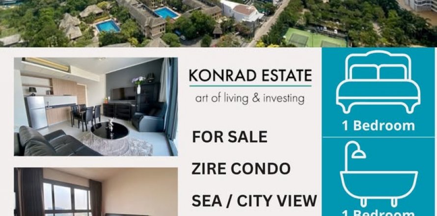 Condominio de 1 dormitorio en Pattaya, Tailandia № 130356