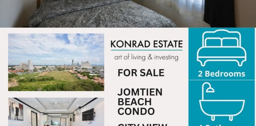 Condominio de 2 dormitorios en Pattaya, Tailandia № 130662