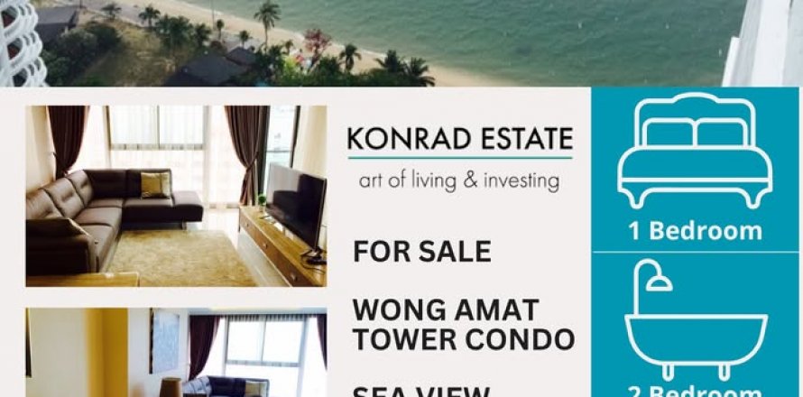 Condominio de 1 dormitorio en Pattaya, Tailandia № 130354