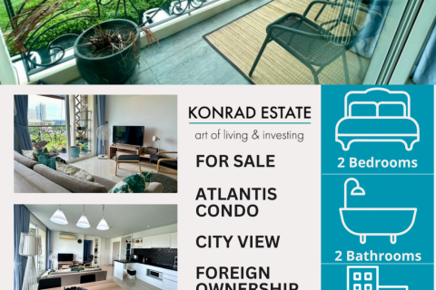Condo in Pattaya, Thailand, 2 bedrooms in Atlantis Condo Resort  № 126870