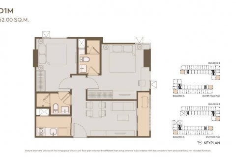 Condo in Bangkok, Thailand, 2 bedrooms № 124560