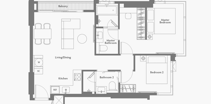 Sobre plano 125 Sathorn en Sathon, Bangkok, Tailandia № 68631 - foto 1