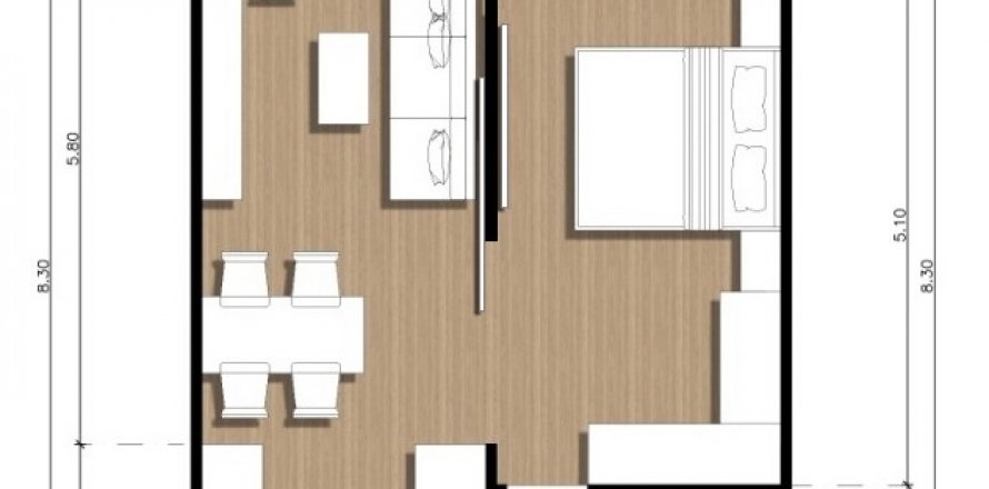 Hors-plan Hennessy Residence à Phuket, Thaïlande № 80758 - photo 1