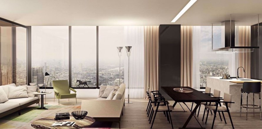 Condominio de 3 dormitorios en Pathum Wan, Bangkok, Tailandia № 76396