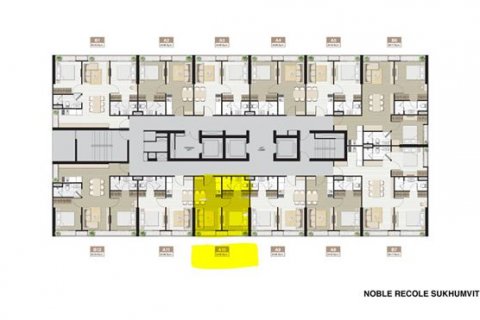 Condominio de 1 dormitorio en Bangkok, Tailandia № 144185 - foto 3