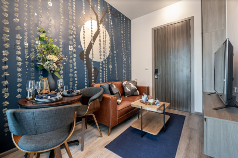 Condo à Bangkok, Thaïlande, 1 chambre à Knightsbridge Prime Onnut  № 77345