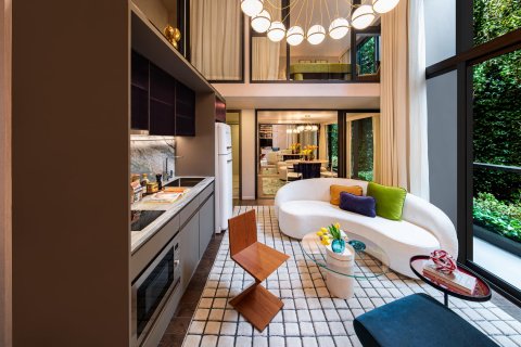 Dúplex de 1 dormitorio en SHUSH Ratchathewi, Bangkok, Tailandia № 80546