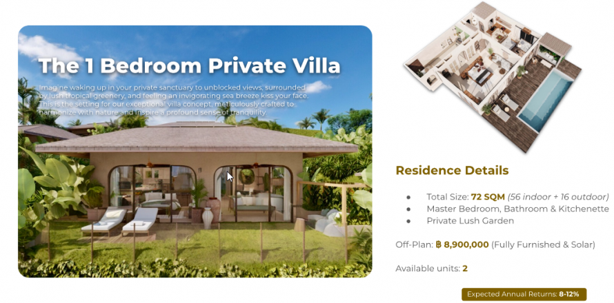 Casa de 1 dormitorio en Koh Pha Ngan, Tailandia № 123771