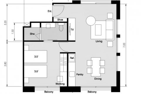 Wohnung in Phuket, Thailand 1 Schlafzimmer № 81805 - Foto 4