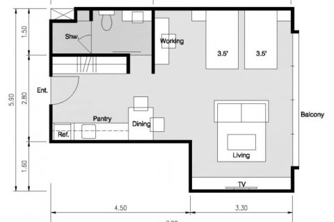Apartamento de 1 dormitorio en Phuket, Tailandia № 81804 - foto 18