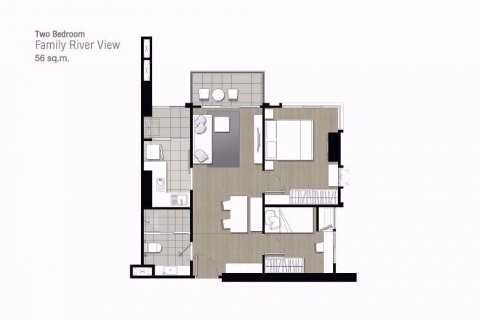 Condominio de 2 dormitorios en Yan Nawa, Bangkok, Tailandia № 76738 - foto 10