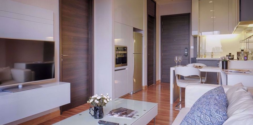 Condo à Bangkok, Thaïlande, 1 chambre à Ivy Ampio  № 77430
