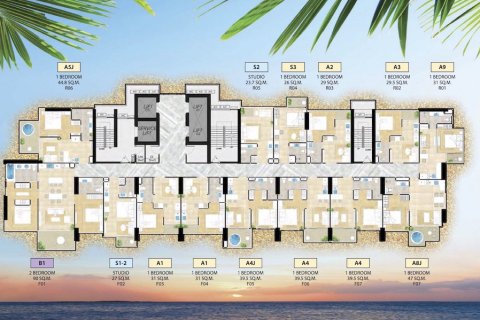 Apartamento de 1 dormitorio en Pattaya, Tailandia № 101494 - foto 24