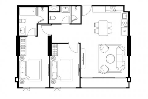 Condominio de 2 dormitorios en Pattaya, Tailandia № 144501 - foto 4