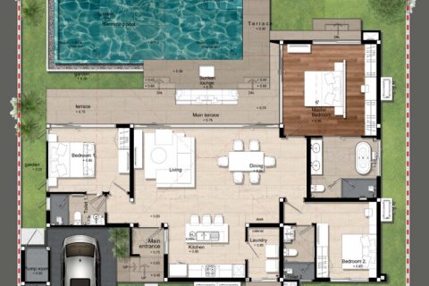 Sobre plano Botanica Modern Loft 2 en Phuket, Tailandia № 79310 - foto 15