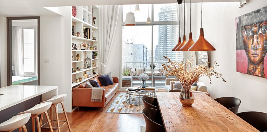 Condominio de 2 dormitorios en Yan Nawa, Bangkok, Tailandia № 143211