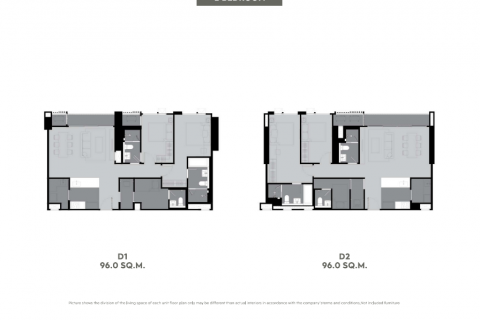 Condominio de 2 dormitorios en Bang Kho Laem, Bangkok, Tailandia № 123785 - foto 4