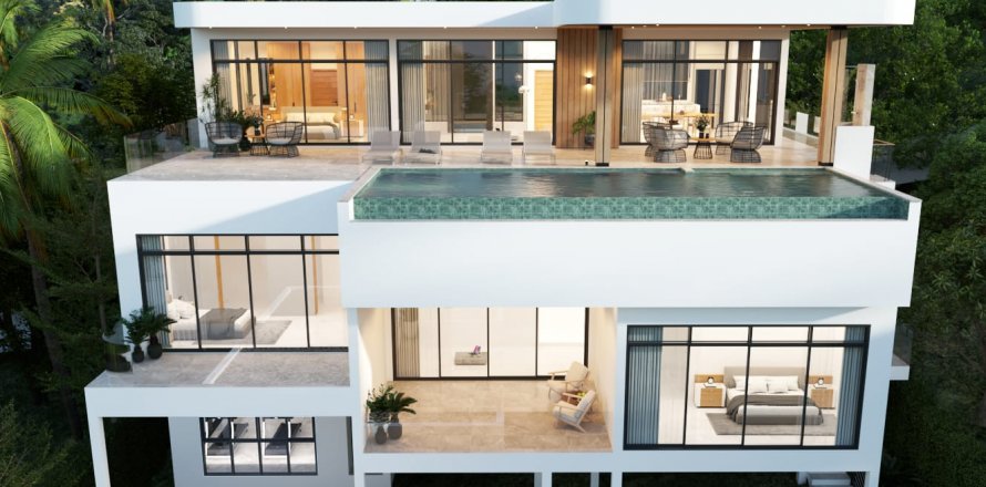Casa de 4 dormitorios en Ko Samui, Tailandia № 107947