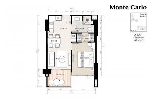 Apartamento de 1 dormitorio en Pattaya, Tailandia № 101373 - foto 25