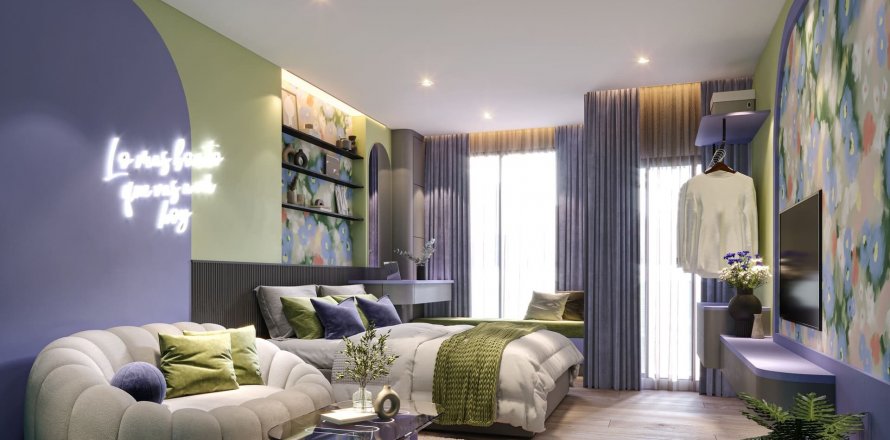 Apartamento de 2 dormitorios en Supalai Parc Ekkamai-Pattanakarn, Suan Luang, Bangkok, Tailandia № 133215