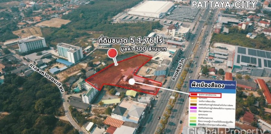 Terreno en Pattaya, Tailandia № 132319