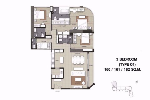Condominio de 3 dormitorios en Bang Kho Laem, Bangkok, Tailandia № 76685 - foto 12