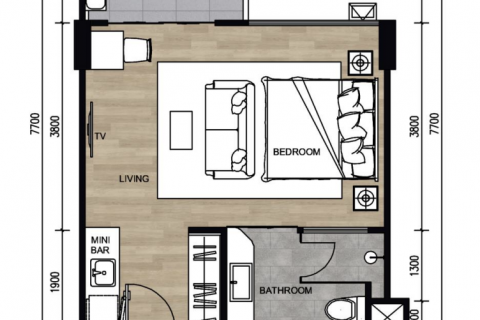 Apartamento de 1 dormitorio en Phuket, Tailandia № 81785 - foto 12
