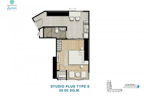 Estudio en Jomtien Beach, Pattaya, Tailandia № 101458 - foto 14