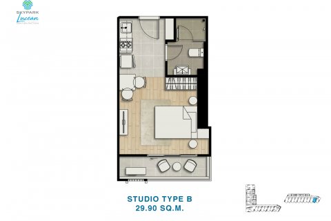 Estudio en Jomtien Beach, Pattaya, Tailandia № 101458 - foto 8