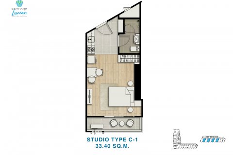 Estudio en Jomtien Beach, Pattaya, Tailandia № 101458 - foto 9