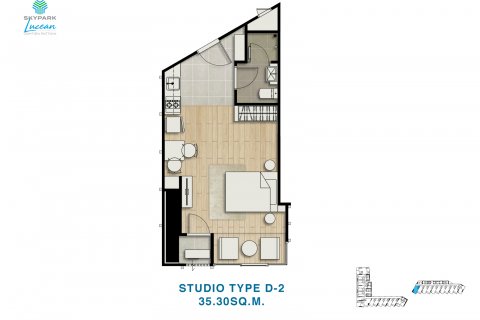 Estudio en Jomtien Beach, Pattaya, Tailandia № 101458 - foto 12