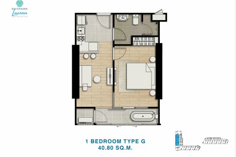 Apartamento de 1 dormitorio en Jomtien Beach, Pattaya, Tailandia № 101459 - foto 17